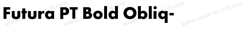 Futura PT Bold Obliq字体转换